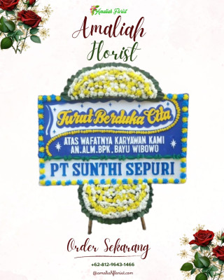 Papan Bunga Duka di Hargomulyo