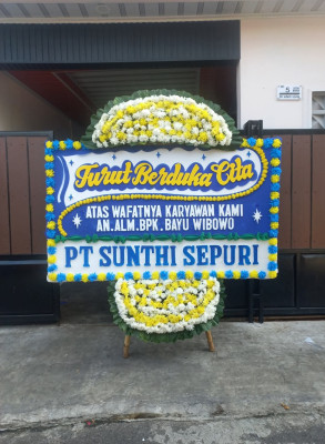 Papan Bunga Duka di Hargomulyo