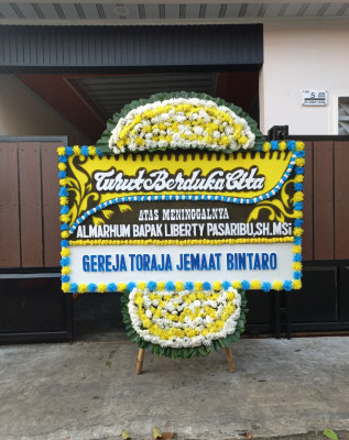 Papan Bunga Duka di Hargomulyo